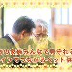 遠方の家族みんなで見守れる。オンラインでつながるペット供養とは