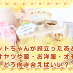 ペットちゃんが旅立ったあと、残ったオヤツや薬・お洋服・オモチャはどう向き合えばいい？